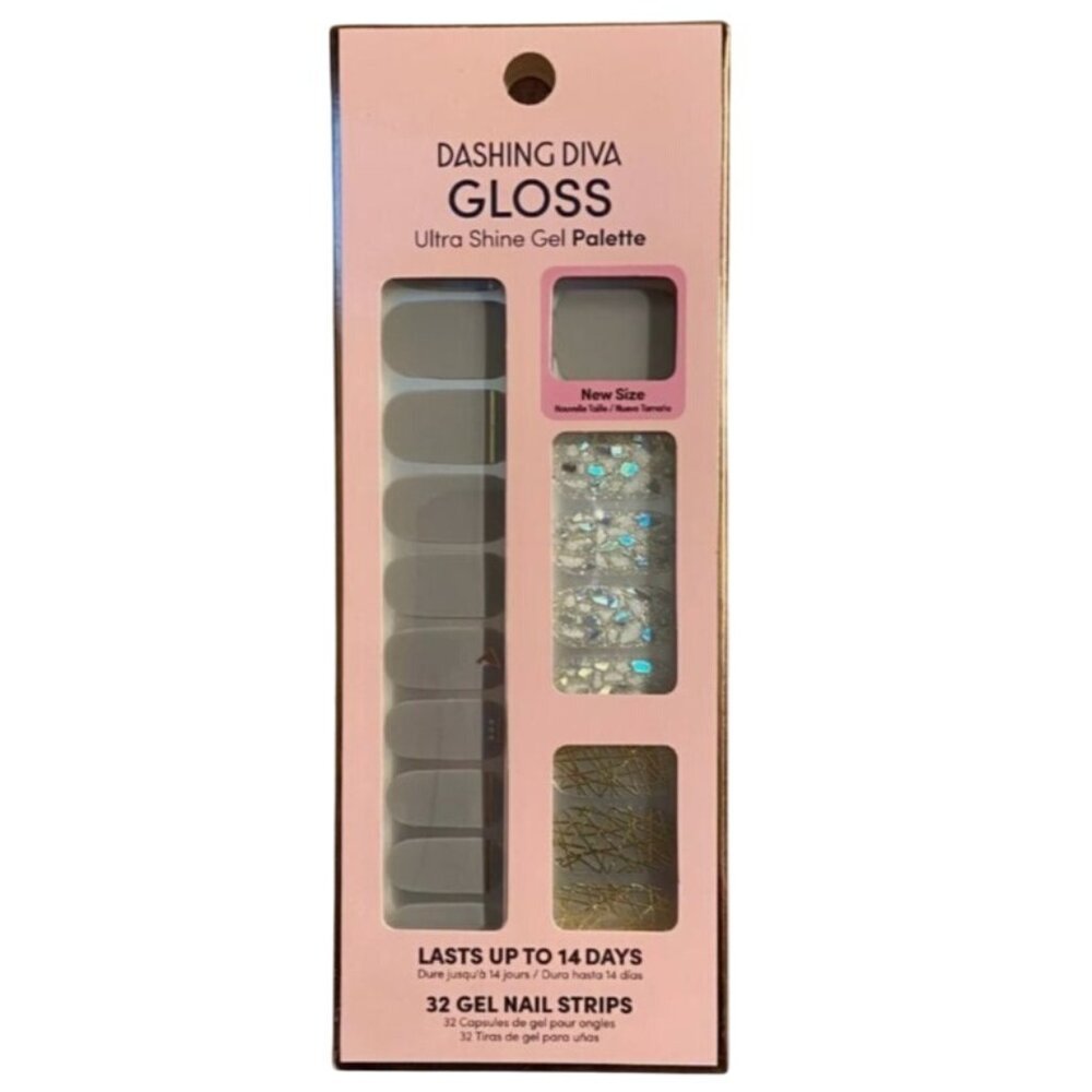 Dashing Diva Gloss Ultra Shine Nail Palette All Lined Up Gels Nail Polish Strips